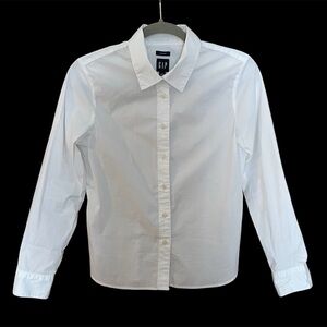 💖 5 for $25 💖 GAP Slim Fit White Button-Down Shirt, Size Small Petite